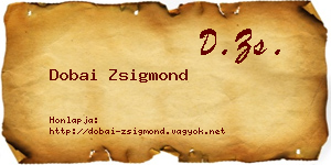 Dobai Zsigmond névjegykártya