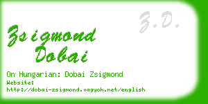 zsigmond dobai business card